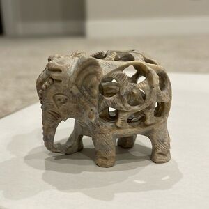 Elephant with Baby Inside Decor